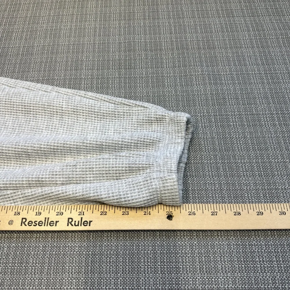 New Yogalicious Waffle Lounge Set XS Gray 2pc Brushed Thermal Top Joggers - Picture 9 of 10